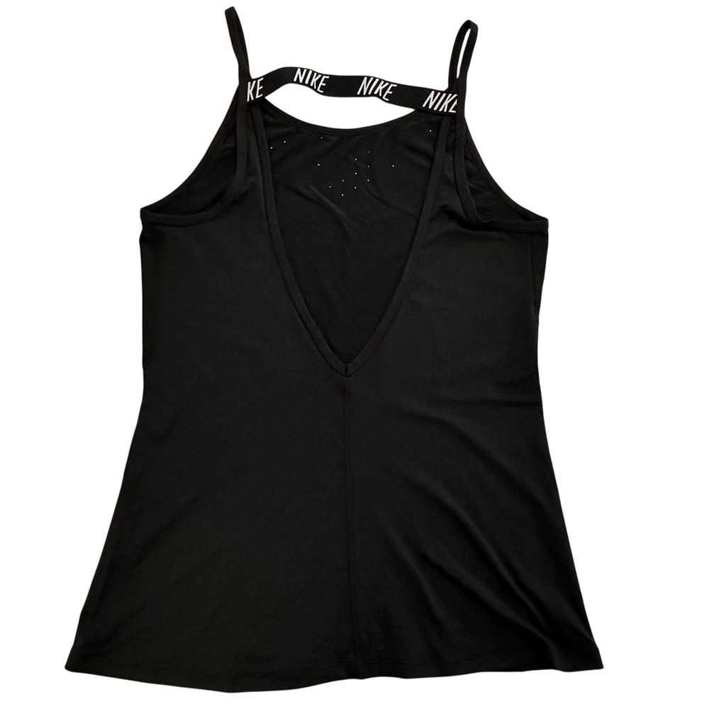 Nike Dri-FIT Women's Small Black V-Back Training‎ Tank Top Running 830379-010 - Picture 5 of 12